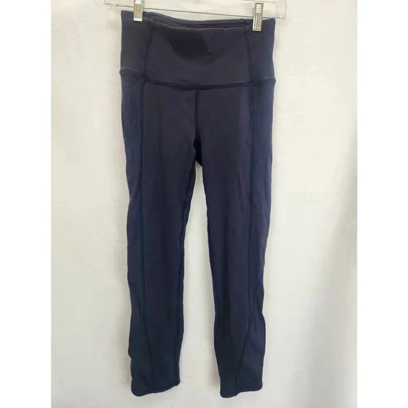 Lululemon Leggings Navy Blue Size 4. - Picture 1 of 9